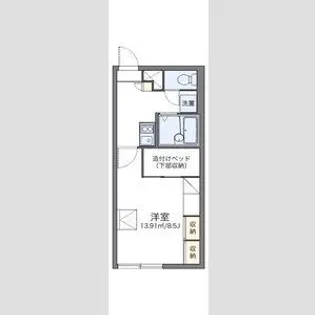 レオパレス北海道23【207号室】の間取り