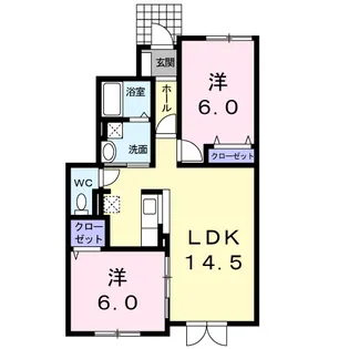 SANANDO【1階】の間取り