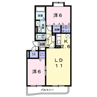 ジャンピュール【2階】の間取り