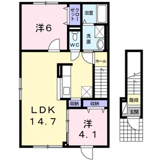クリスタルピークⅡ【2階】の間取り