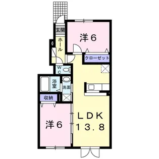 アルバトロス【1階】の間取り