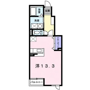 ホークフェザー18【1階】の間取り