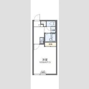 レオパレス青雲【102号室】の間取り