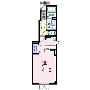 レジデンスひまわり【1階】の間取り