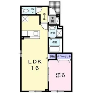 サニーガーデン【1階】の間取り