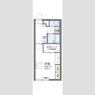 レオパレス桂木の森【101号室】の間取り