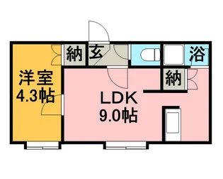 プリマカーサ南館【103号室】の間取り