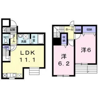 グロリオーソ【1階】の間取り