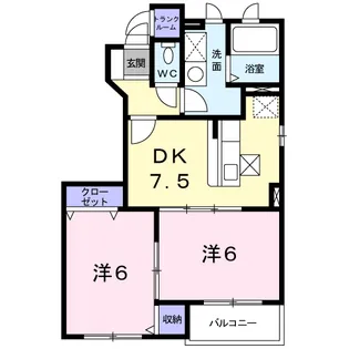 ウエスト ワン ヒルズ【1階】の間取り