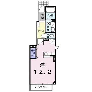 ジュネスB【1階】の間取り