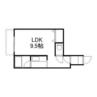 スプリング シュン【203号室】の間取り