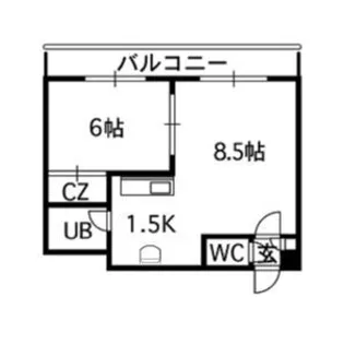 パークサイドヒサエ【4階】の間取り