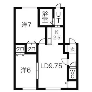 ベルエポック並木 II【2階】の間取り
