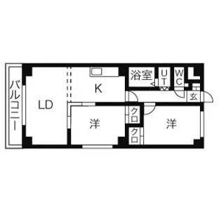 プラザくりの木【3階】の間取り
