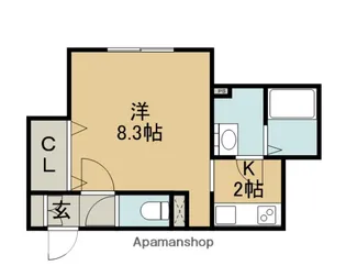 ラグドール【106号室】の間取り