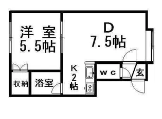 ライフステージ真栄【205号室】の間取り