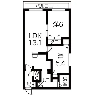 アクアトピア真栄【303号室】の間取り