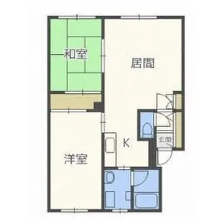 清田サンハイム3【202号室】の間取り