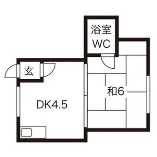 ビバ南郷A【103号室】の間取り