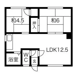 NORTH FIELD壱番館【101号室】の間取り