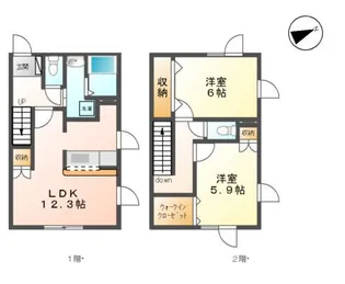 スミール【101号室】の間取り