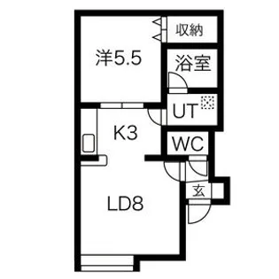 フォーサイトカレッジII【203号室】の間取り