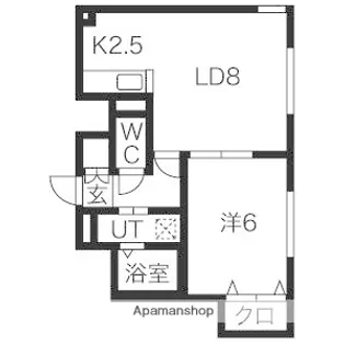 リバーサイド青葉Ⅰ【105号室】の間取り