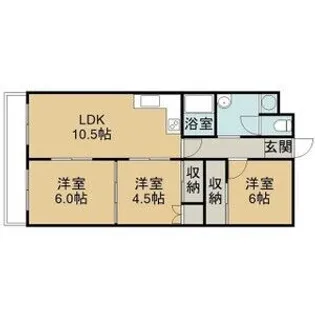 LIV千歳(リブタス)【106号室】の間取り