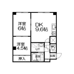 クラウディア厚別A【203号室】の間取り