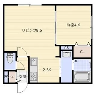 ALBERO FELICE千歳(アルベロ フェリーチェ千歳)【2階】の間取り
