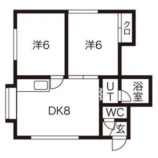 ダイヤフレンド平岡【1階】の間取り
