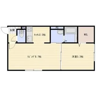 BLANCHE NEIGE DEUX(ブランシュ ネージュ ドゥ【1階】の間取り