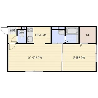 BLANCHE NEIGE DEUX(ブランシュ ネージュ ドゥ【2階】の間取り