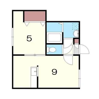 リバーサイドパーク厚別【203号室】の間取り