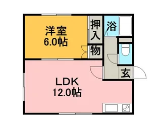 イーストクロス【203号室】の間取り
