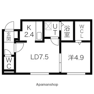 メゾン・ド・ソレイユB【402.号室】の間取り