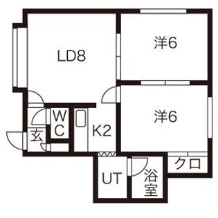 エスコートセピア館【2階】の間取り