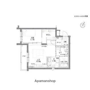 CASA FRUTTA CHITOSE【3階】の間取り