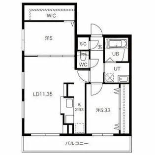 グランドサクセス千歳【0401号室】の間取り