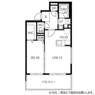 MAISON CHOU CHOU(メゾンシュシュ)【0405号室】の間取り