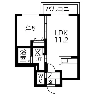 クラウドロア青葉【2階】の間取り
