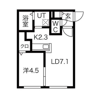MAISON DE HIRO【405号室】の間取り
