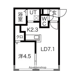 MAISON DE HIRO【105号室】の間取り