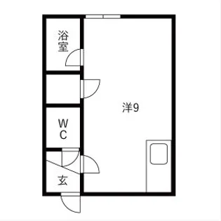 コーポすばる【103号室】の間取り