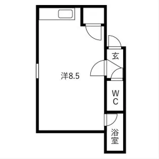 コーポすばる【211号室】の間取り