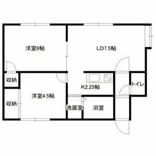 ステージインA45【205号室】の間取り