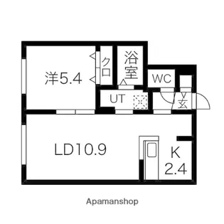 Lien Kitahiroshima Ⅰ【3階】の間取り