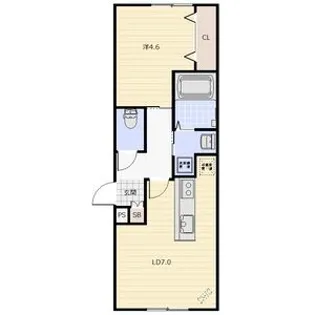 SHINE NOBLE 島松(シャイン ノーブル)【1階】の間取り