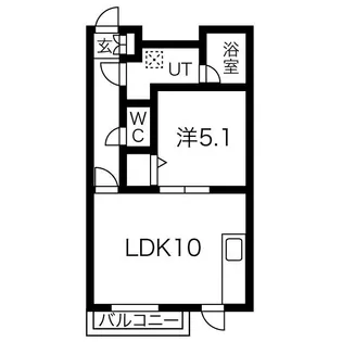 アーバンプレイス【4階】の間取り