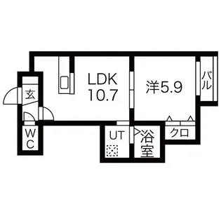 デイトナ【5階】の間取り